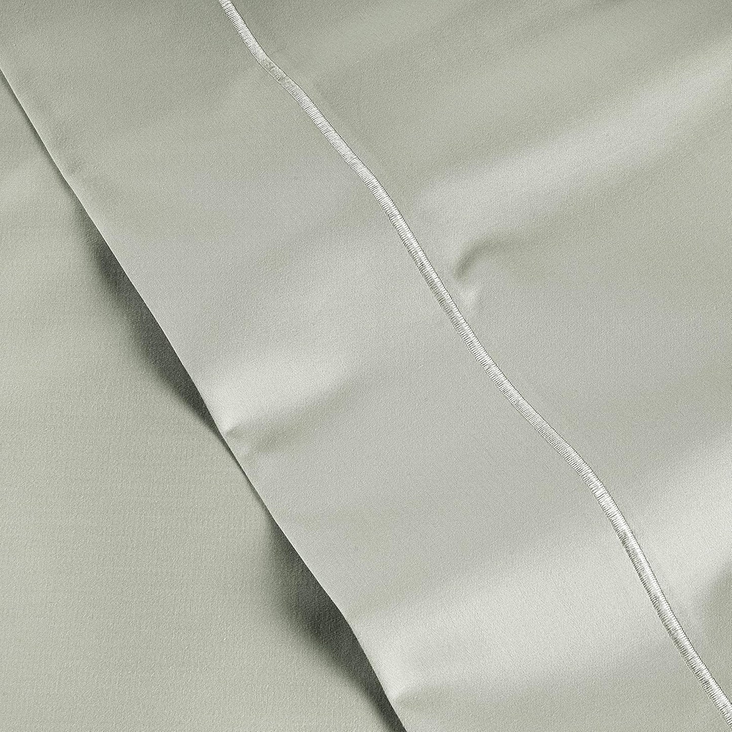 LANE LINEN Pillows Standard Size Set of 2 Soft 100% Egyptian Cotton Sateen 1000 Thread Count Cool & Smooth Pillowcases Queen - Mineral