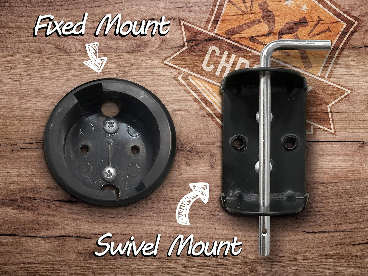 Extension Cord Winder Organizer, Transportable from Wall to Wall with 2 Fixed and 1 Swivel Wall Mount