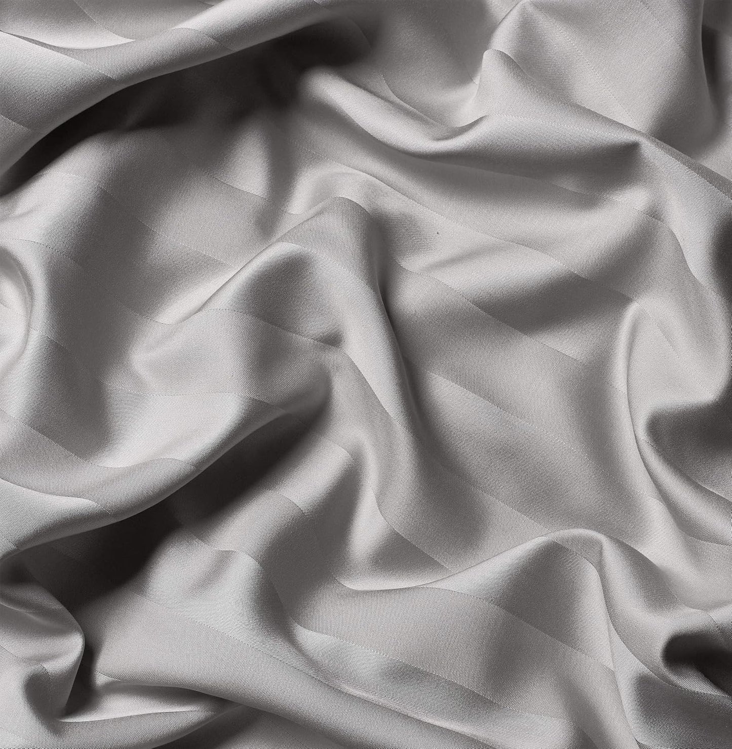King Pillowcases by Pure Bamboo, Genuine 100% Organic Viscose Derived from Bamboo, Luxuriously Soft & Cooling, Double Stitching, Envelope Closure (2 King Pillowcases, Jacquard Silver)