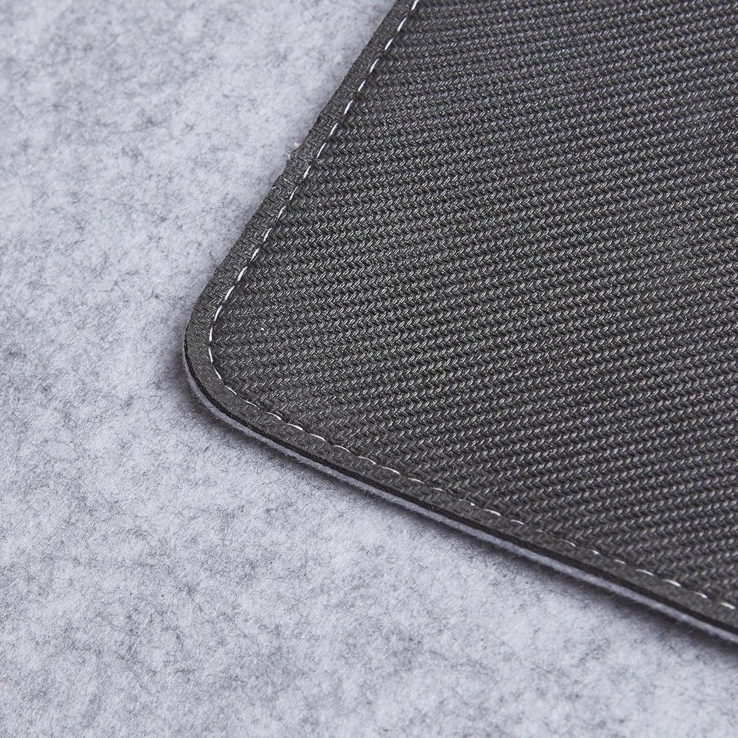 Premium Felt Desk Mat | Small 12" x 27.5" | Multifunctional Desk Pad for Home Office | Light Gray
